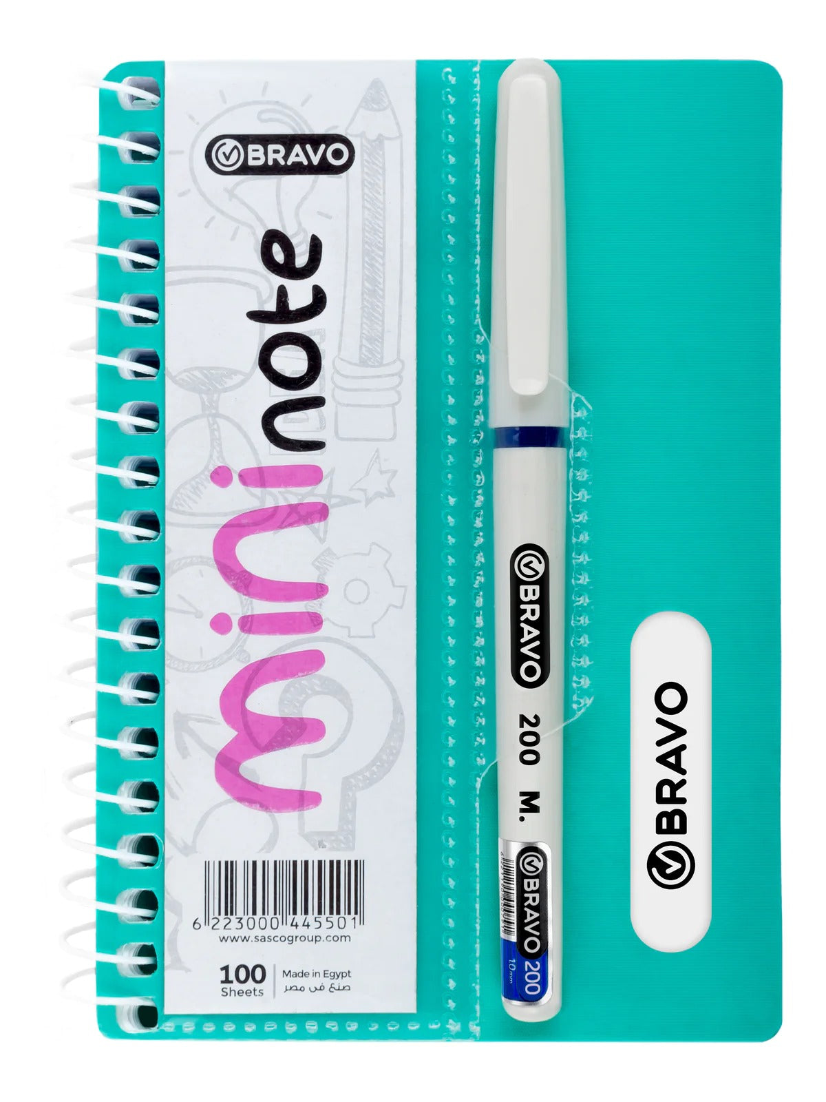 Mini Note Bravo 100 sheets with pen