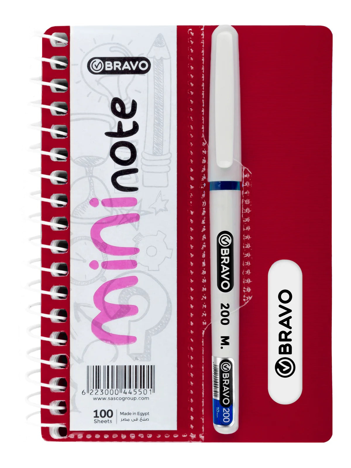 Mini Note Bravo 100 sheets with pen