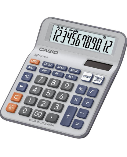 Casio 12-digit desktop calculator MC 12 M