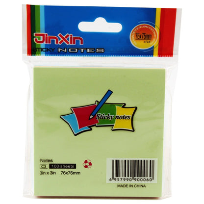 Sticky note, size 3*3, 100 sheets of different colors