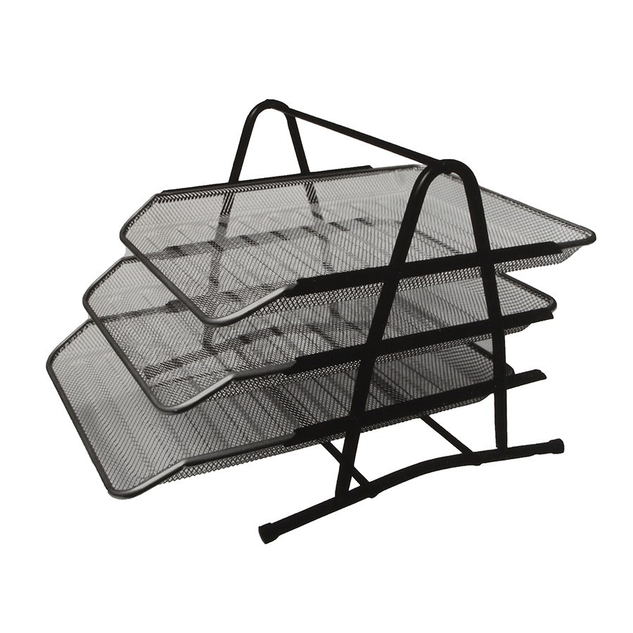 Metal desk tray, 3 floors