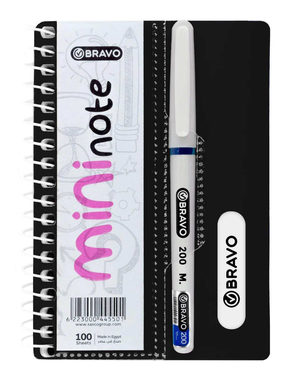 Mini Note Bravo 100 sheets with pen