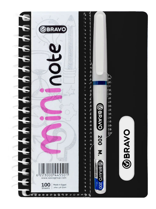 Mini Note Bravo 100 sheets with pen