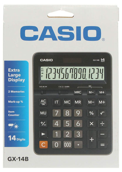 Casio 14-digit desktop calculator GX 14 B