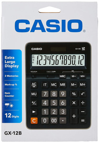 Casio 12-digit desktop calculator GX 12 B